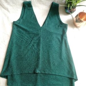 White House Black Market Green Tank SZ S